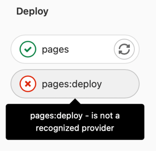 GitLab Pages 파이프라인이 pages 작업은 성공하지만 deploy 작업에서 오류를 보여줍니다.