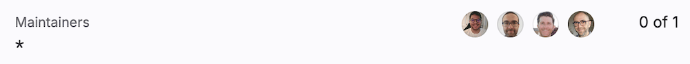 머지 리퀘스트 Maintainer.