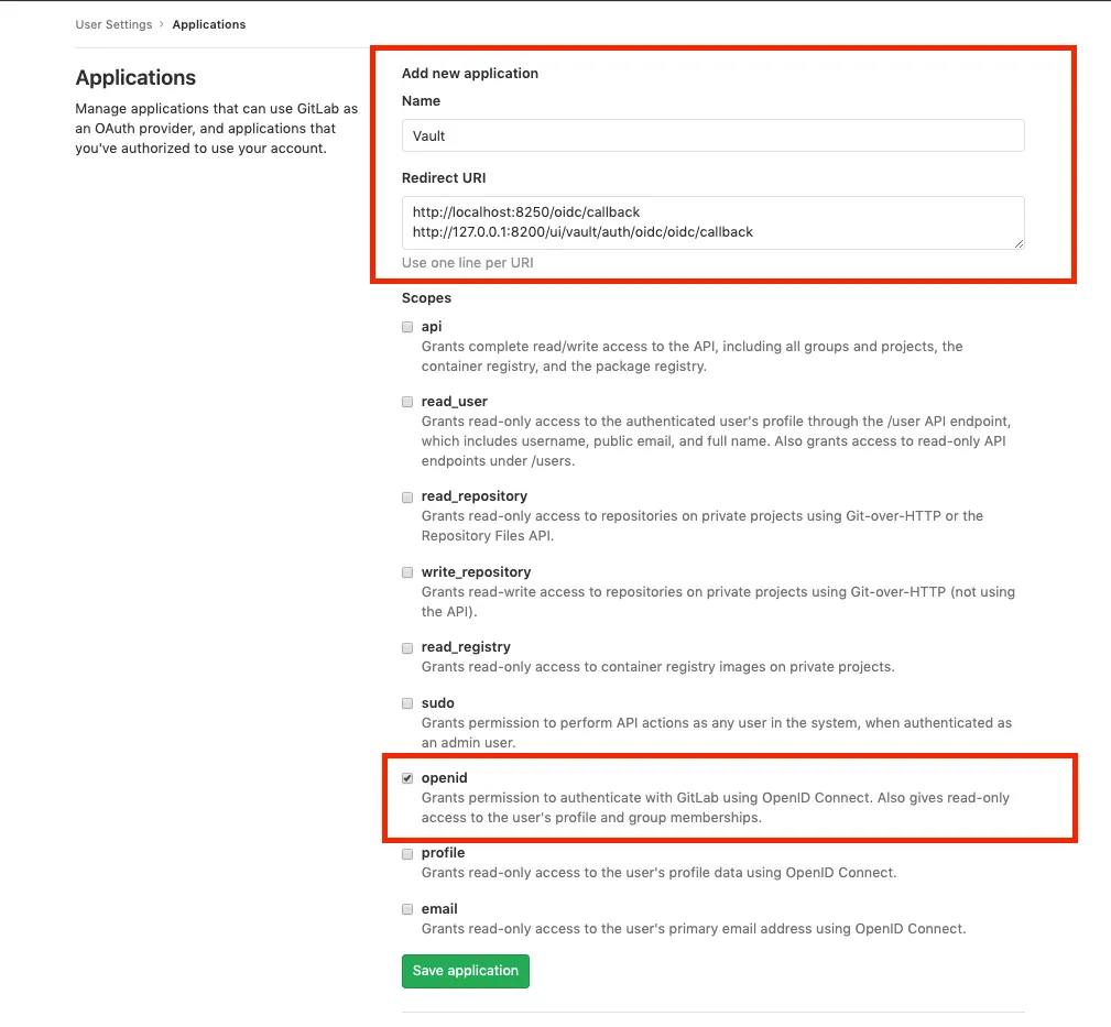OAuth 공급자로서의 GitLab