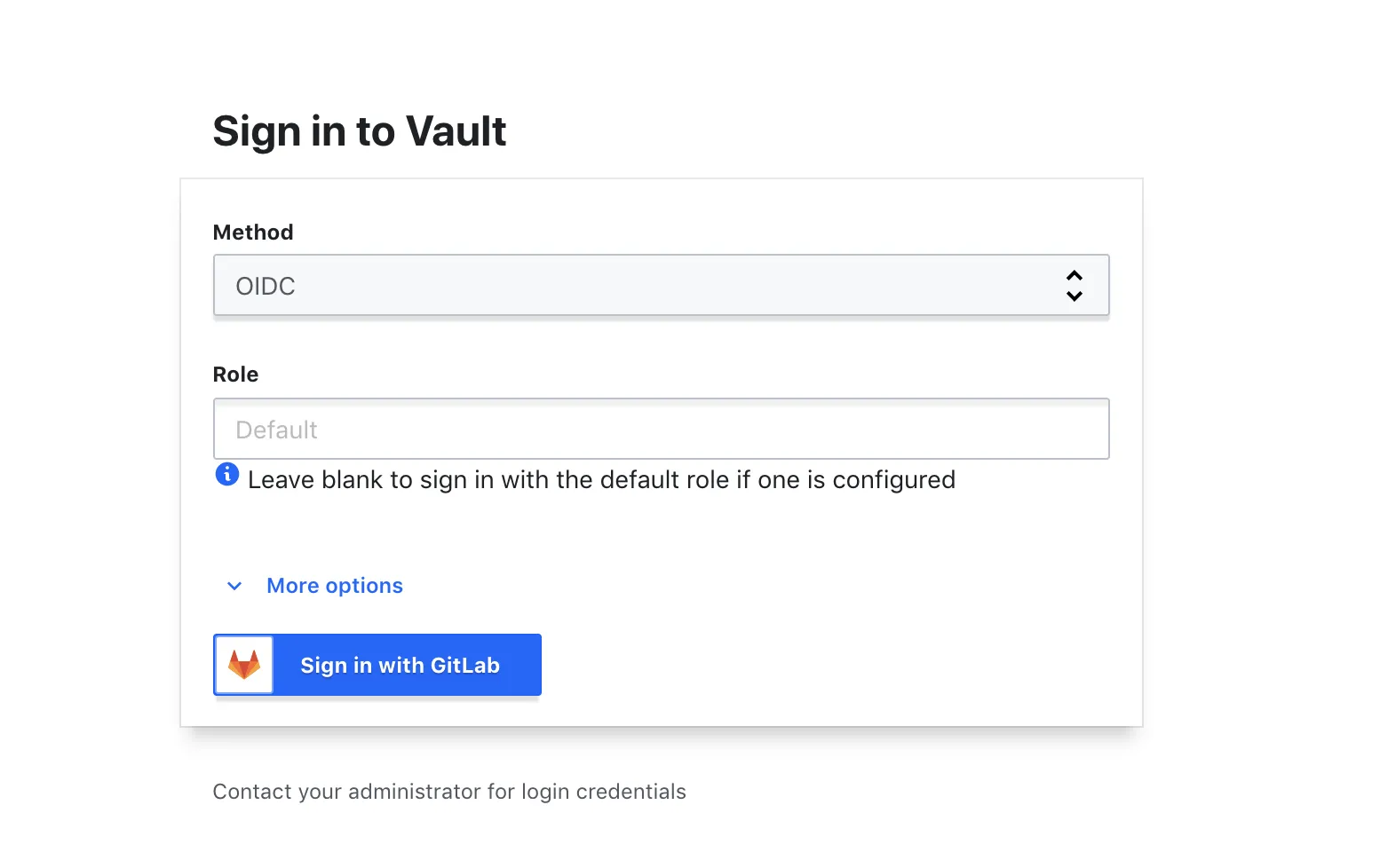 GitLab으로 Vault에 로그인