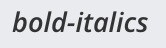 굵은 기울임꼴