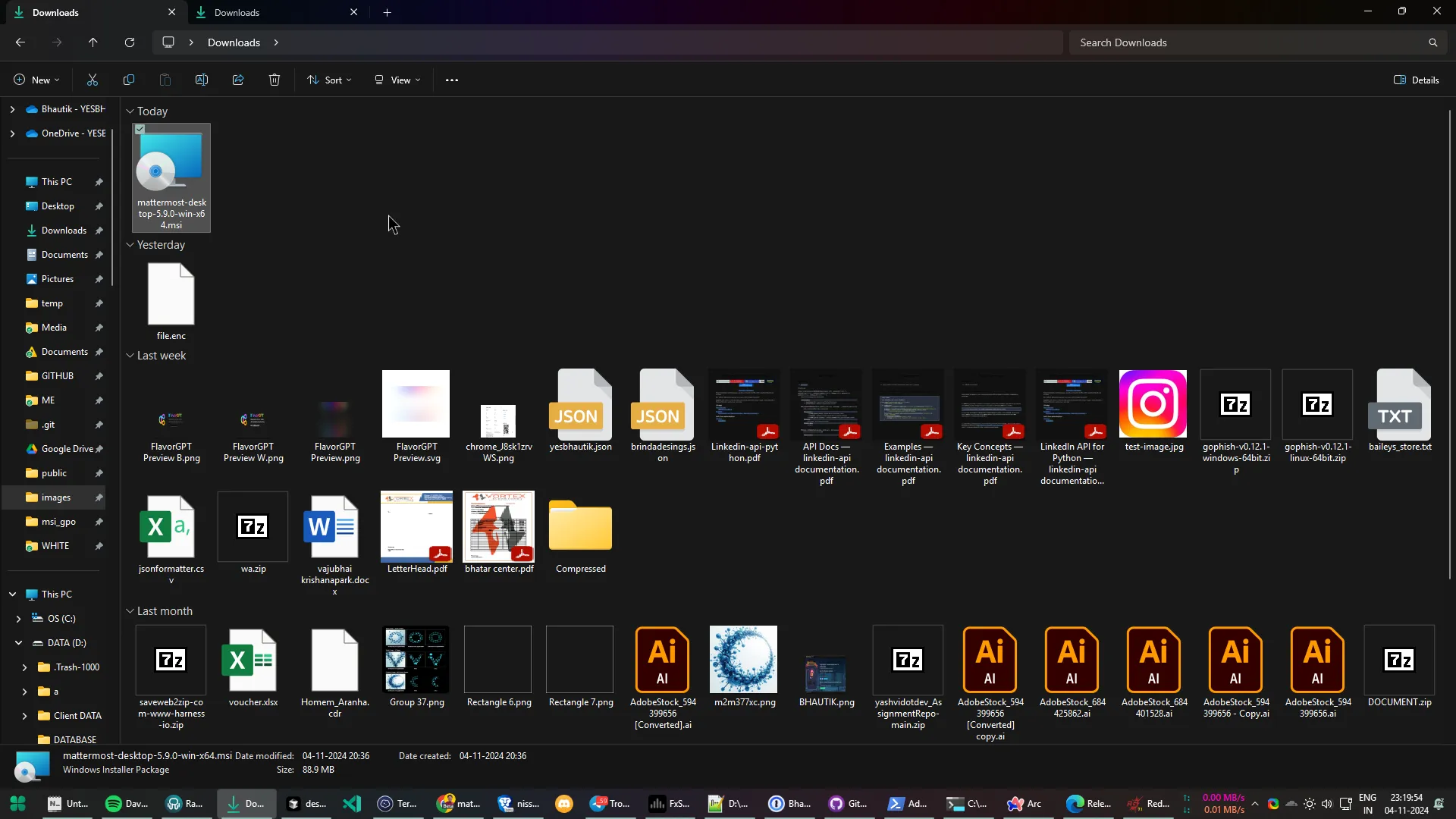 Go to the install download directory on your machine and unzip the ZIP file.