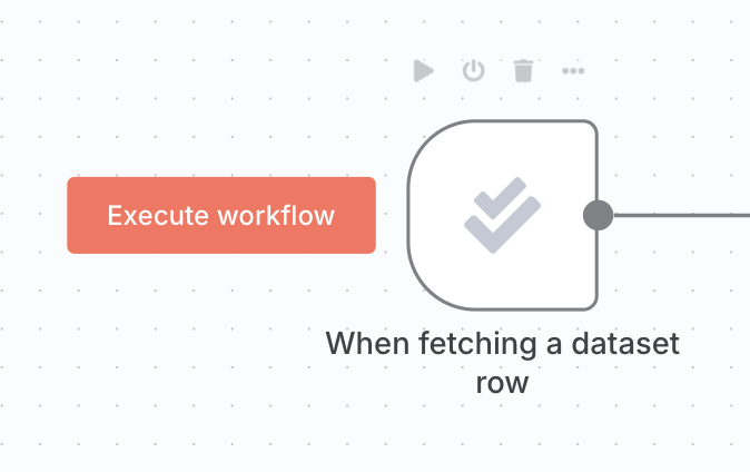Execute workflow 버튼
