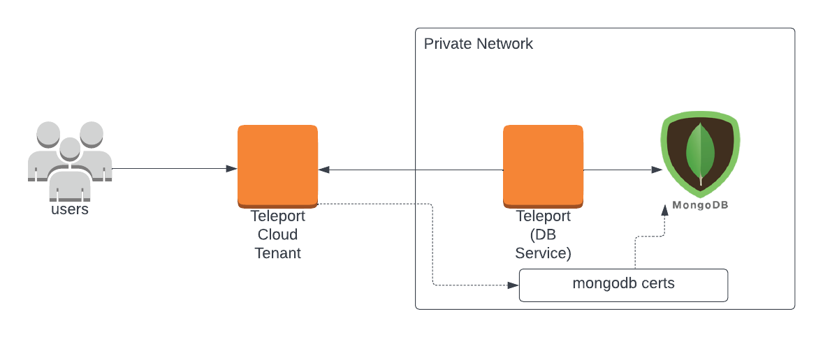 클라우드 호스팅 Teleport 클러스터로 MongoDB 등록