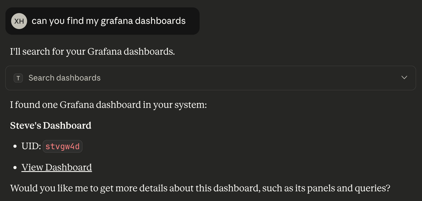 Grafana Claude