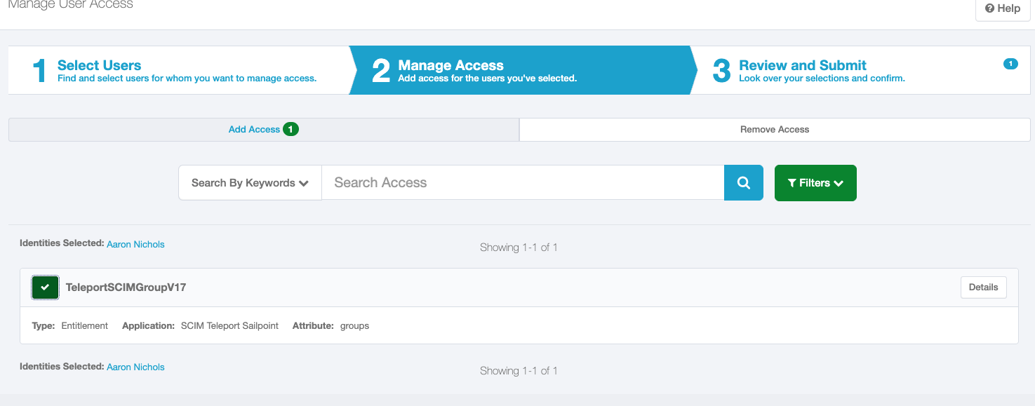 Access request