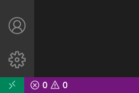 VS Code 왼쪽 하단 모서리의 Window Indicator